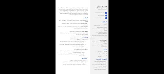 تصميم سيرة ذاتية احترافية - 3