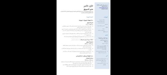 تصميم سيرة ذاتية احترافية - 6